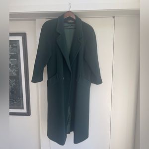 Vintage Forest Green Wool London Fog Coat